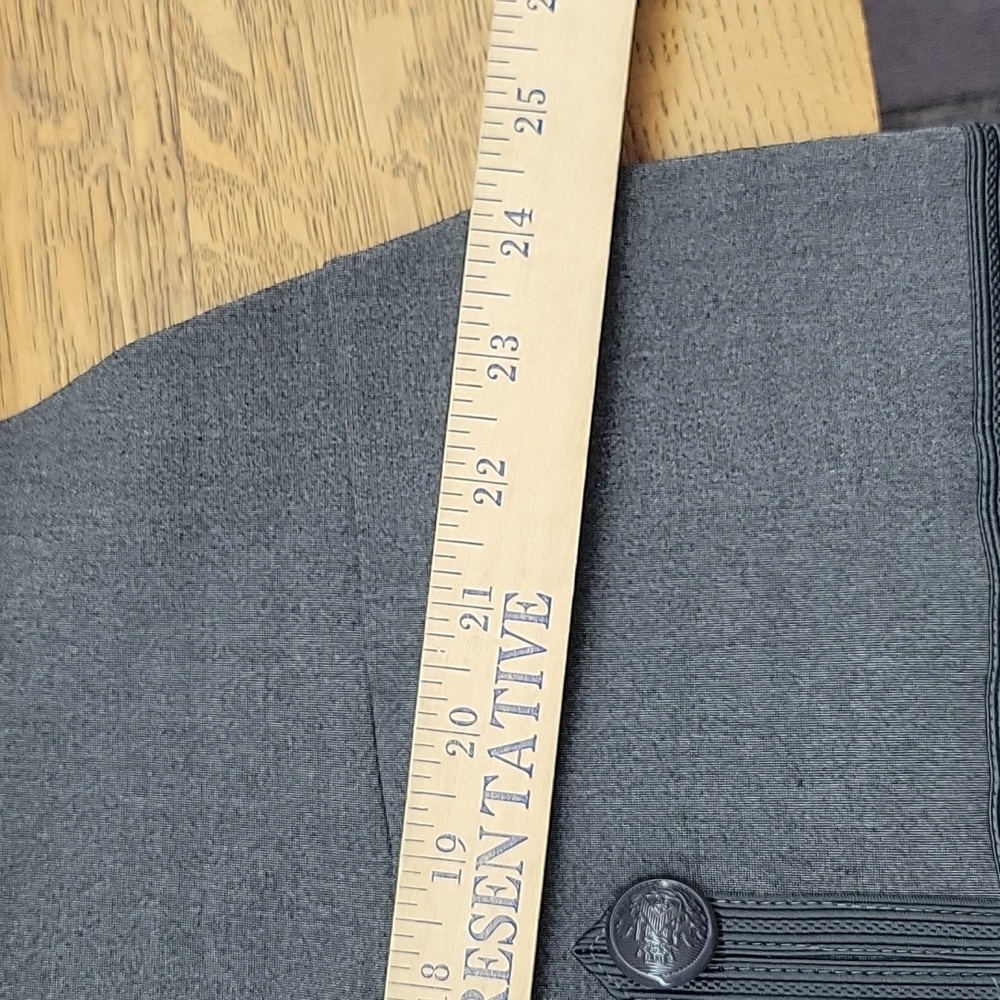 Torrid Grey Ponte Fitted Military Style Jacket Women's plus size 4X - Picture 9 of 10